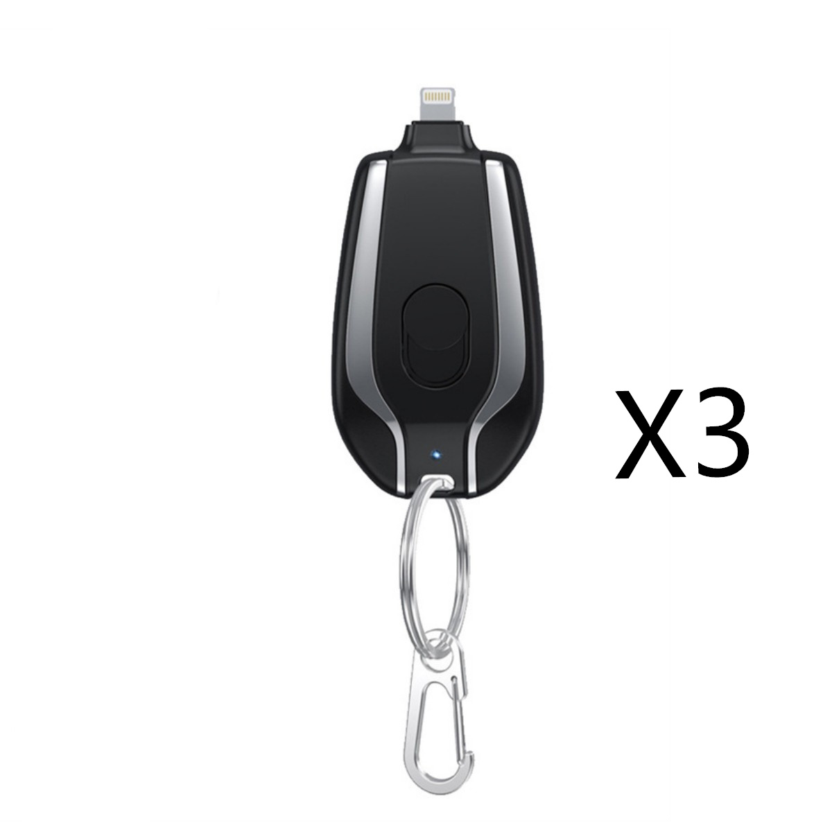 1500mAh Mini Power Emergency Pod Keychain Charger With Type-C Ultra-Compact Mini Battery Pack Fast Charging Backup Power Bank - Image 3