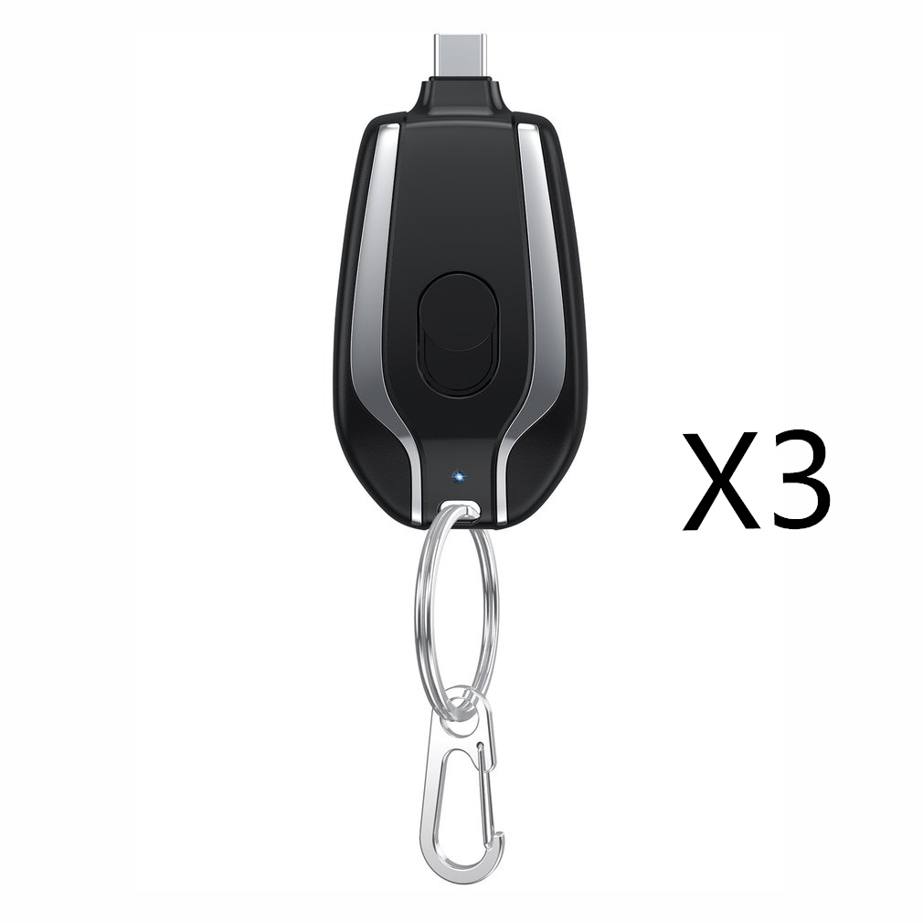 1500mAh Mini Power Emergency Pod Keychain Charger With Type-C Ultra-Compact Mini Battery Pack Fast Charging Backup Power Bank - Image 7